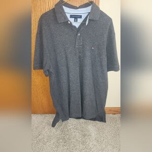 Tommy Hilfiger Men's Dark Gray Polo Shirt